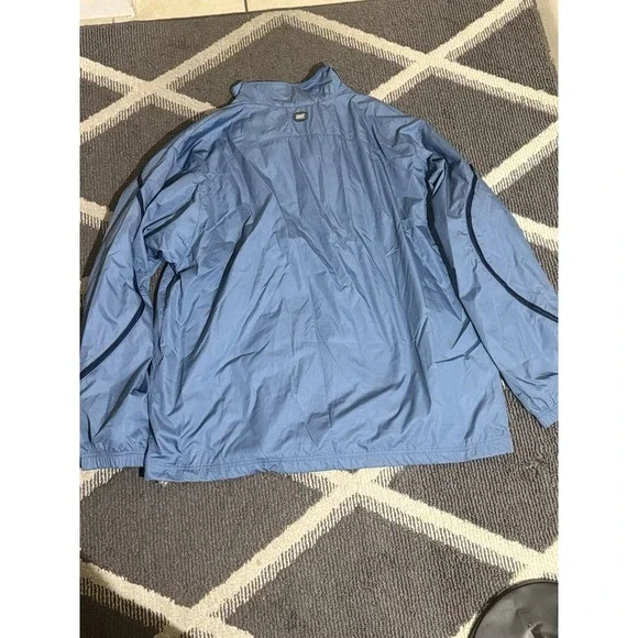 Nike Windbreaker Track Jacket Men XXL Blue Y2K Gray Tag Waterproof Nylon Light - Picture 4 of 6